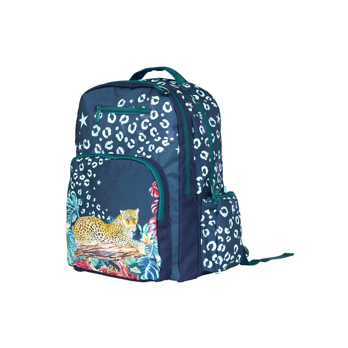 Spencil Big Kids School Bag Backpack Leopard Queen