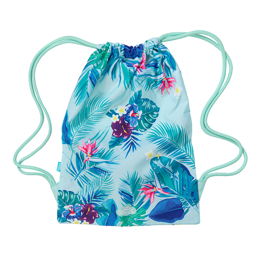 Spencil Big Drawstring Bag Beach Blooms