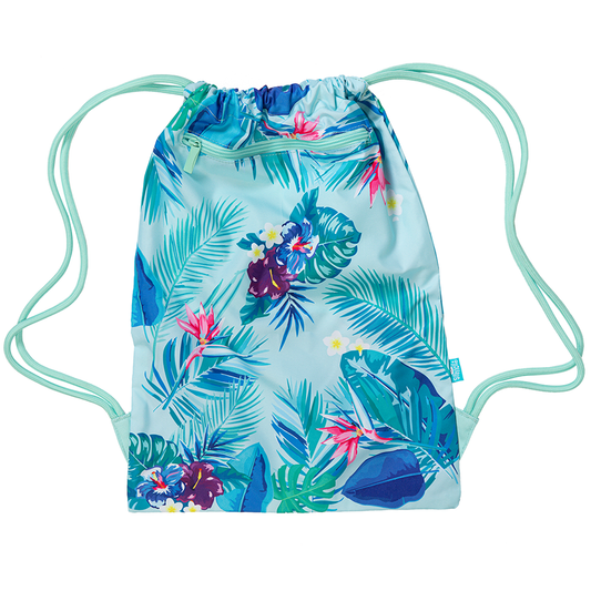 Spencil Big Drawstring Bag Beach Blooms
