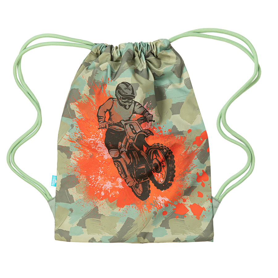 Spencil Big Drawstring Bag Camo Biker