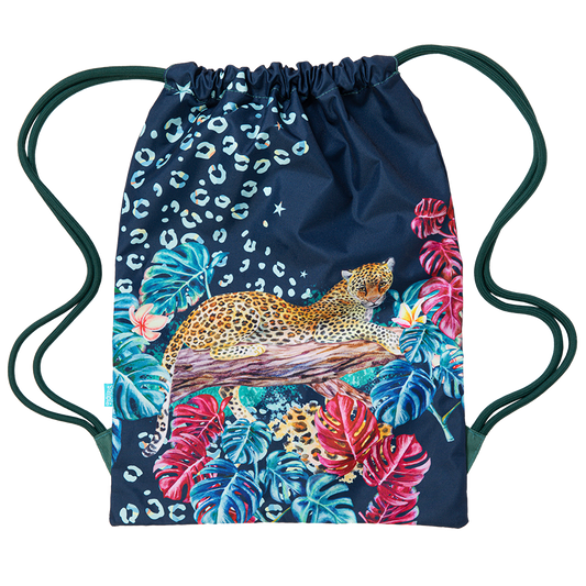 Spencil Big Drawstring Bag Leopard Queen
