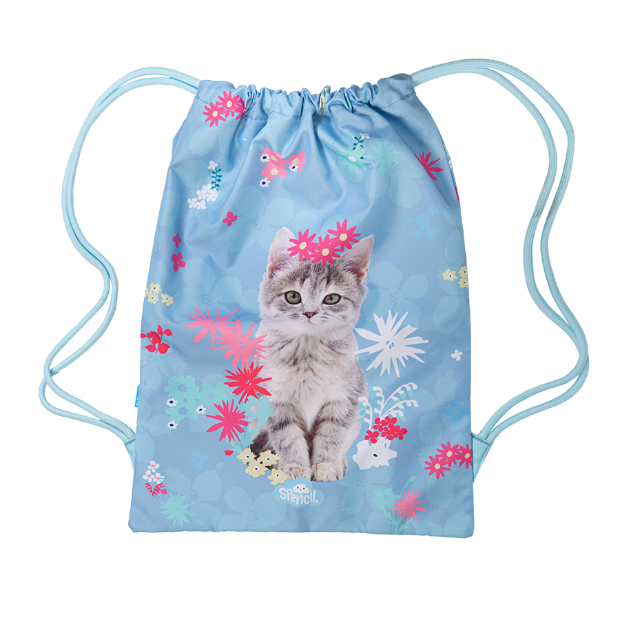 Spencil Big Drawstring Bag Miss Meow Kitten