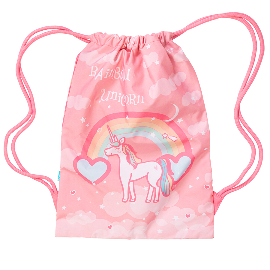Spencil Big Drawstring Bag Rainbow Unicorn